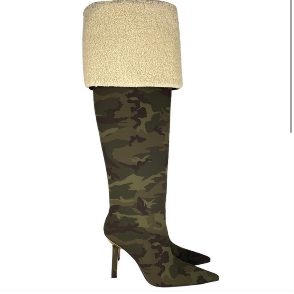 Cameo neoprene knee high heel! New in box
